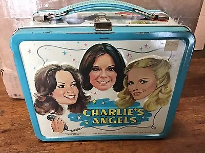 VINTAGE 1978 CHARLIE’S ANGELS METAL ALADDIN LUNCHBOX & Thermos • $199.99