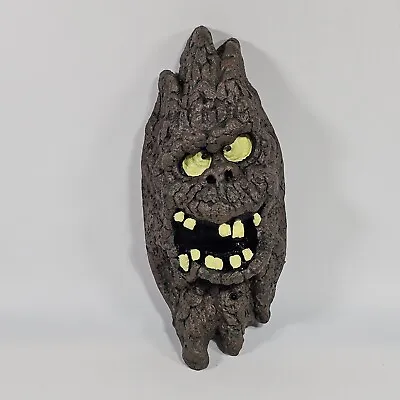Halloween Animated Tree Head Rubber Bark Wall Door Plaque Motion Sensor Talks  • $19.79