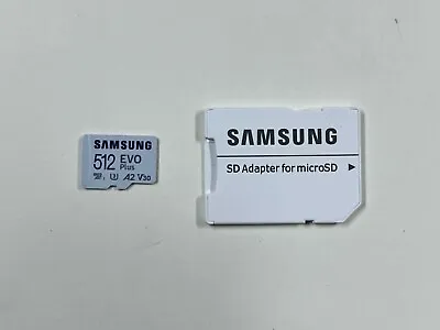 Samsung EVO Plus 512GB MicroSDXC UHS-I Memory Card With Adapter MB-MC512KA/AM • $24.95