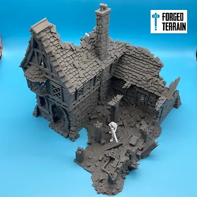 £45 • Buy Ruined Tavern Building - D&D Wargames 28mm Buildings Tabletop Fantasy RPG