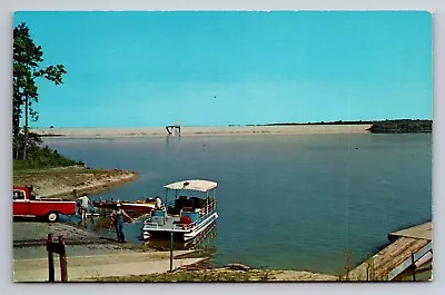 Mississinewa Reservoir Near Peru Marion Wabash Indiana Vintage Unposted Postcard • $7