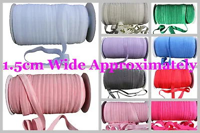 Fold Over Elastic Bias Tape Band FOE Trim By Metre For DIY Headband Craft • $4.38