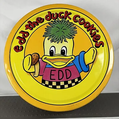 Vintage 1989 Edd The Duck Cookie Biscuit Tin CBBC Rare • £17.99