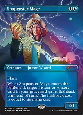 Mint/Near-Mint English - 1 X MTG Snapcaster Mage - Premier Play Promotional • $43.39