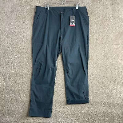 $44.99 • Buy Mountain Hardwear AP Pants Mens Size 40 Gray 30  Stretch Hiking Convertible NEW