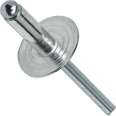 Large Flange Pop Rivets 5/32  X 1/4  Aluminum Body Steel Mandrel (5-4) Qty 100 • $11.28