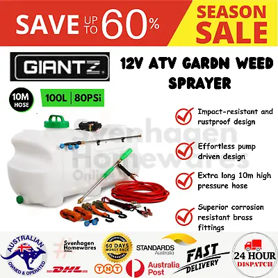 100L Weed Sprayer ATV Chemical Spray Farm Garden Yard Quad Bike Ride On Mower • $294.35