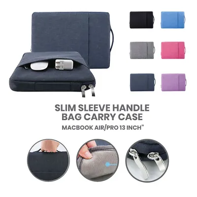 Slim Laptop Sleeve Handle Bag Carry Case 13  Inch For MacBook Air Pro Retina • $16.98