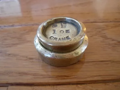 Pair Of Nested BRASS CRANE SCALE PANCAKE WEIGHTS • $15.99