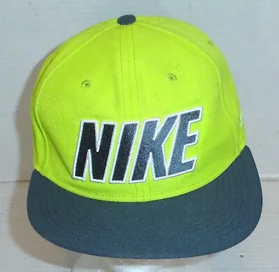 Nike True Men's Snapback Adjustable Embroidered Hat Neon Yellow Gray PLEASE READ • $8.49