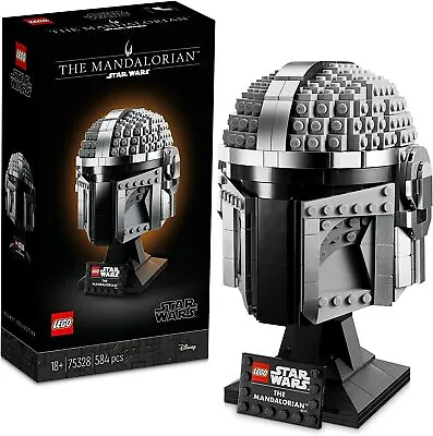 $64 • Buy LEGO Star Wars The Mandalorian Helmet 75328 BRAND NEW 