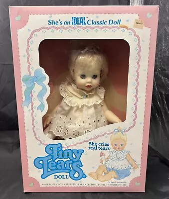 IDEAL TINY TEARS DOLL VINTAGE 1984 #621 New In Box Scratch & Dent In Bubble • $20