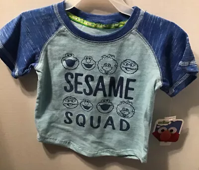 Sesame Street Squad Toddler Boys Shirt Size 12m 18m 2t 3t 4t 5t New • $8.29