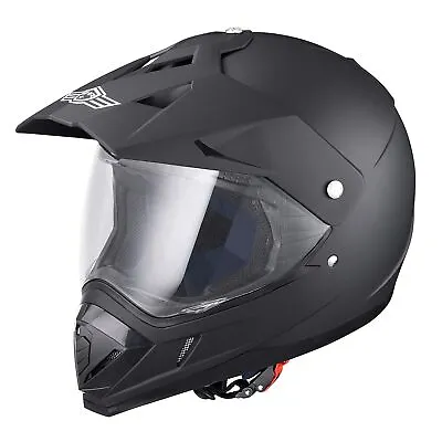 AHR Dual Sport Motorcycle Helmet Motocross DOT Full Face Lightweight Helmet S • $49.90