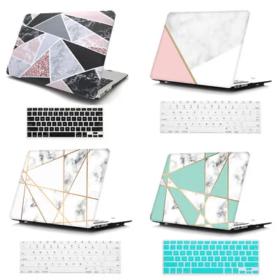 £7.99 • Buy 2in1 Marbled Top/Back Matte Hardshell Case For 2010-2022 MacBook Air Pro 13 In