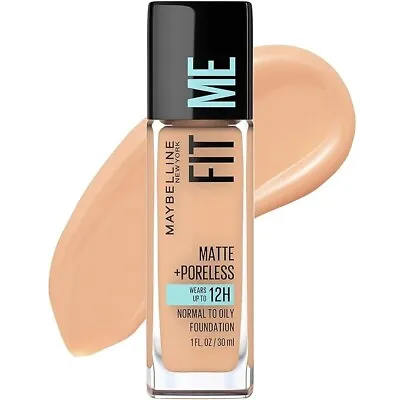 Maybelline Fit Me Foundation Matte Poreless Makeup #130 Buff Beige  Normal/Oily • $5.76