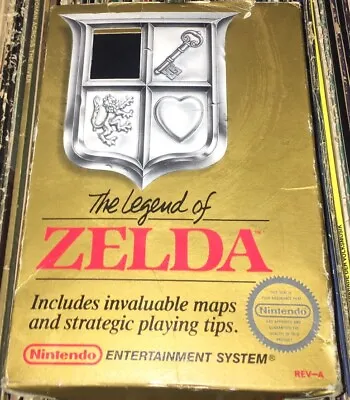 Nintendo Legend Of ZELDA NES CIB Complete Gold Box Manual Map Box Cart Mint VG/ • $150