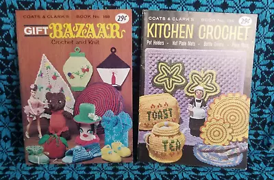 Vintage Kitchen Crochet PATTERN Pot Holders Bottle Covers Place Mats Rug Cushion • $15