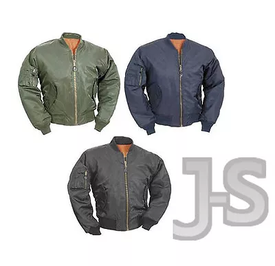 £54.99 • Buy MA1 FLIGHT JACKET ARMY BOMBER PILOT REPLICA   Sm - 5XL 