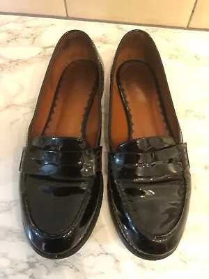 Authentic Mulberry Black Patent Shoes Loafers Size 4 37 Fit Size 5 • £19.99