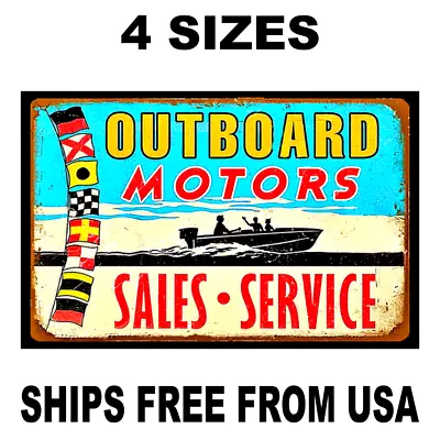 Evinrude Outboard Motors Sticker Sign Vintage Replica Retro Boating Fishing • $4.97