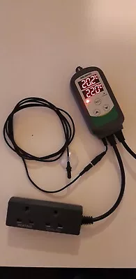 Temperature ControlThermostat 308 Waterproof Rubber Probe Fish Tank Aquarium UK • £20