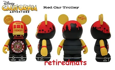 Disney Vinylmation California Adventure Series RED CAR TROLLEY Mickey 3  Figure • $7