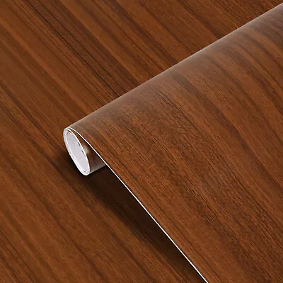 5M Wood Grain Wallpaper Stickers Self-Adhesive Furniture Film Vinyl Wrap 6 Color • £13.99