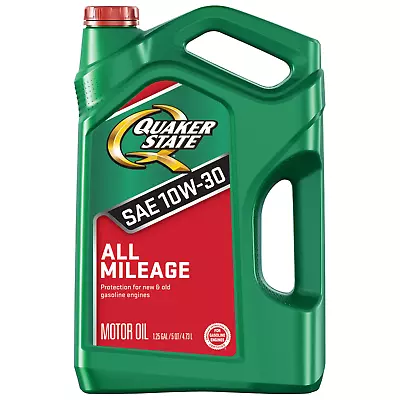 Quaker State All Mileage 10W-30 Motor Oil 5 Quart • $21.98