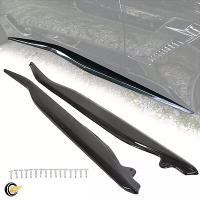 For 2014-2019 Corvette C7 Side Skirt Z06 Style Rocker Panels Gloss Black • $59.65