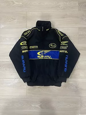 Adult F1 Vintage Racing Jacket Embroidered Cotton Padded Subaru Jacket • $75