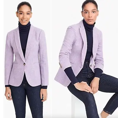 J.Crew Parke Wool Blazer Purple Women's Size 2 Petite • $69.99