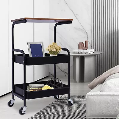 3 Tier Printer Cart Storage Shelf Office Home Rolling Computer Desk Laptop Table • $45