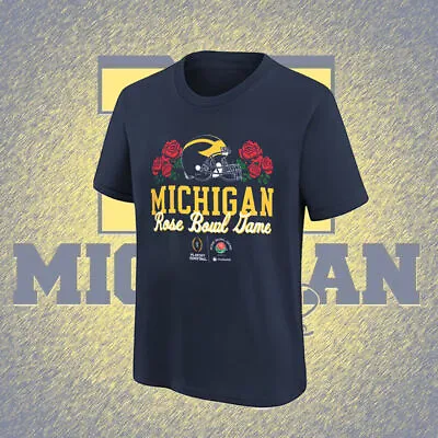 Hot! - Michigan Wolverines College Football Playoff 2024 Rose Bowl T-Shirt S-5XL • $22.90