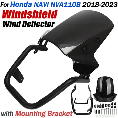 For 2018-2023 Honda NAVI NVA110B Windshield Windscreen Deflector & Mount Bracket • $60.49