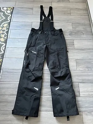 Spyder Mens Dare Thinsulate Insulated Bib Black Pants Euc Medium Regular • $89.99