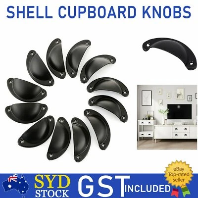 $18.34 • Buy 30X Modern Cup Cabinet Handle Knob Drawer Furniture Door Pull Shell Cupboard AU