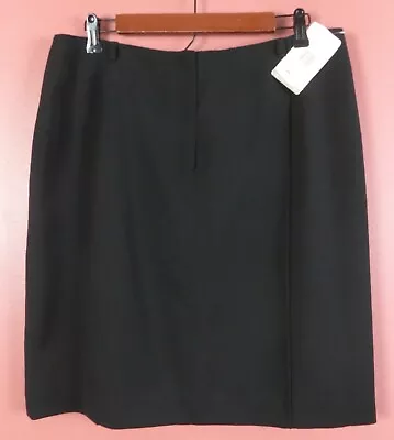 SK15564- NWT JONES NEW YORK Women's 100% Wool Pencil Skirt NO Split Black 16  • $23.80