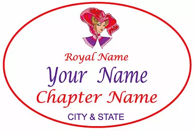 #5 Tag Personalized MAGNETIC NAME BADGE TAG FOR THE RED HAT LADIES  • $14.99