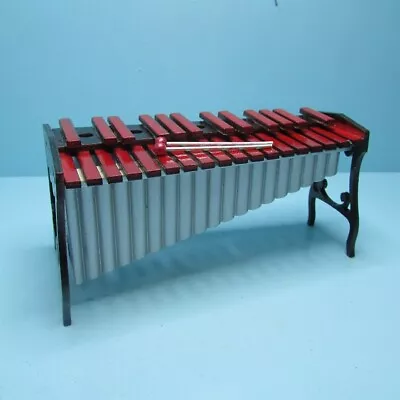 Dollhouse Miniature Small Xylophone Standing Instrument With Mallets B0649 • $20.69