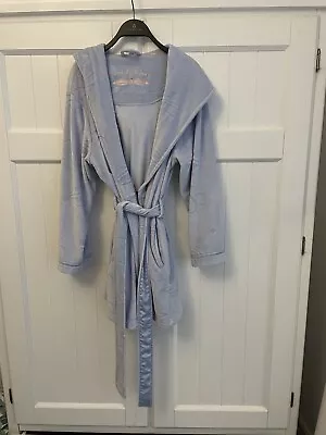 £24.99 • Buy Light Blue Ted Baker Short Dressing Gown Size 12-14 New Hooded Gown