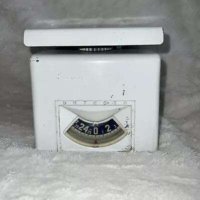 Vintage White Metal Kitchen 25 Lb. Detecto Scale Inc. Dial Brooklyn NY USA • $34.64