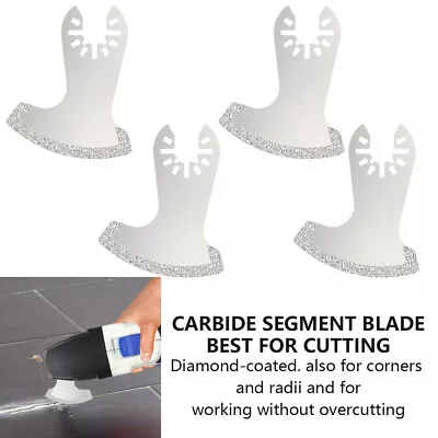 $16.69 • Buy 4X Oscillating Saw Blades Diamond Segment Swing Grit Grout Multi Tool