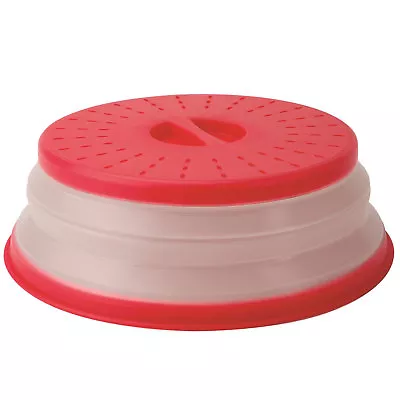 Tovolo Medium Collapsible Microwave Food Cover 10.5  Width - Candy Apple Red • $13.99