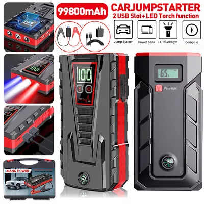 99800mAh Portable Car Jump Starter Booster Jumper Box Power Bank Battery Charger • $17.99