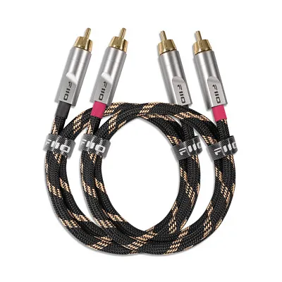 FiiO LR-RCA4 Dual RCA 5N Pure Copper Silver-plated Analog Audio Cable • $70.65