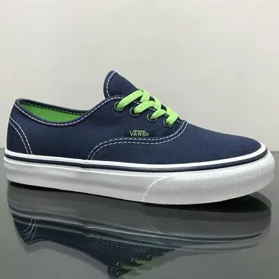 Vans Authentic  Pop Dress Blues Grn Canvas Kids Trainers  sizes Uk11 - Uk3 • £18.99