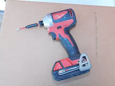 Milwaukee M18 2850-20 Impact Driver With 2ah Battery And Belt Clip Free Shipping • $69.95