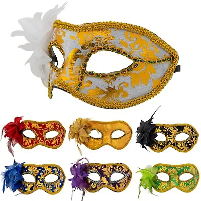 £5.99 • Buy WOMENS Masquerade MASKS | VENETIAN Floral Face Masks | Fancy Dress PROM BALL