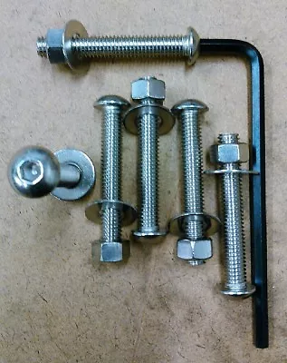 In-ground Pool Ladder Bolt Kit: S/s 3/8 -16 X 2-1/2  Long 6 Pcs Metal Tread • $20.85